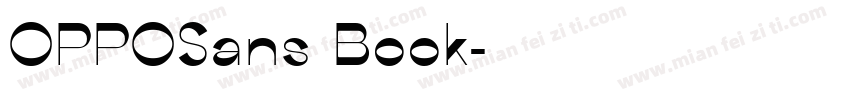 OPPOSans Book字体转换